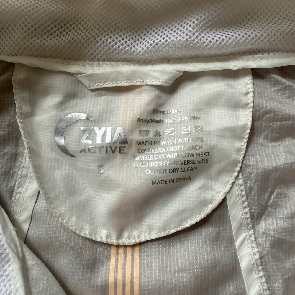 Women's White Hooded Jacket - Picture 2 of 3